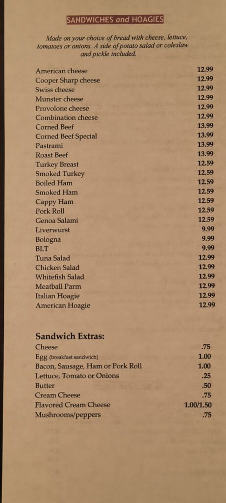 Bread & Bagels Menu 4