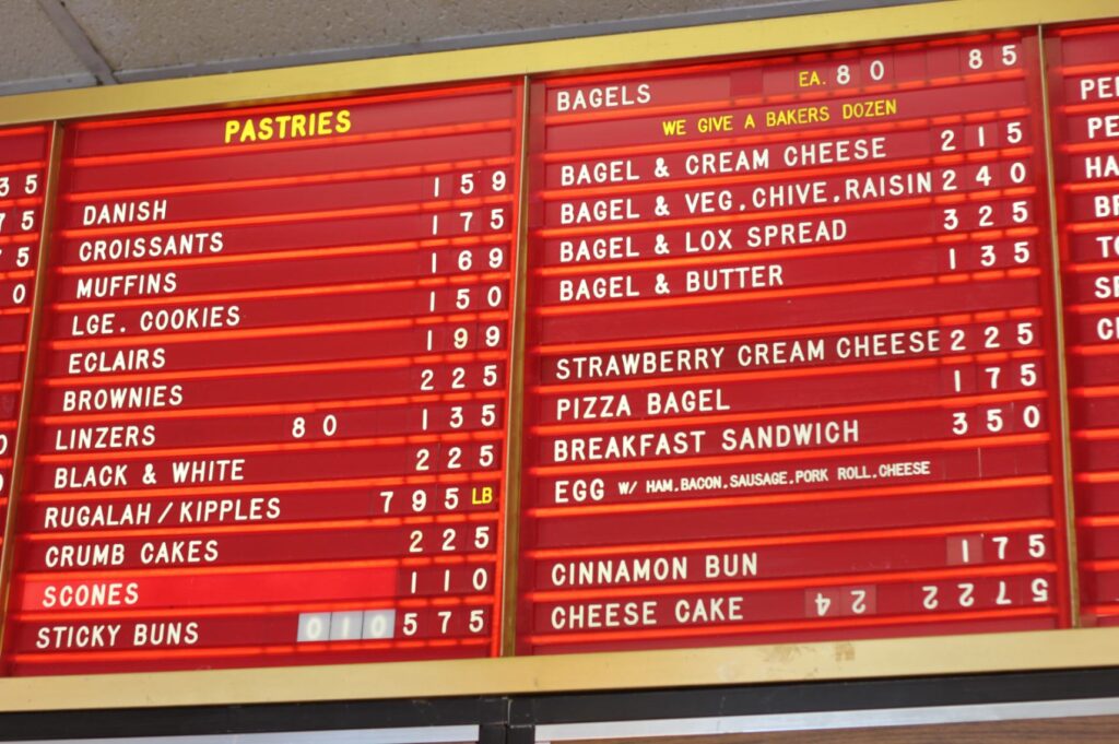 Bread & Bagels Menu 6